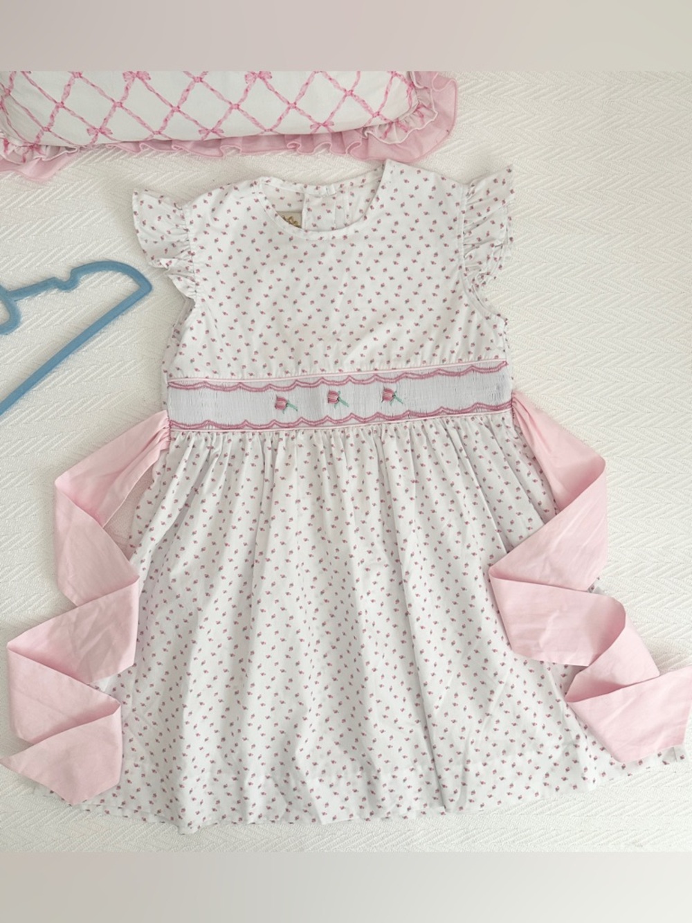 TBBC smocked rosebud dress size 8